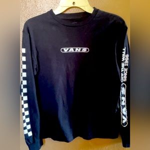 Vans Black Long Sleeve Shirt for Boys (or Girls)